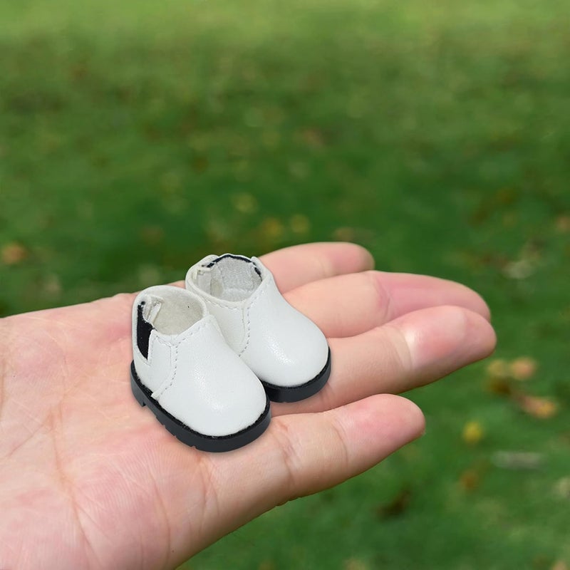 Jojedomo Compatible with Labubu Doll Shoes for 17cm Doll,Shoes Used for Labubu Accessories(X-White) - Image 1